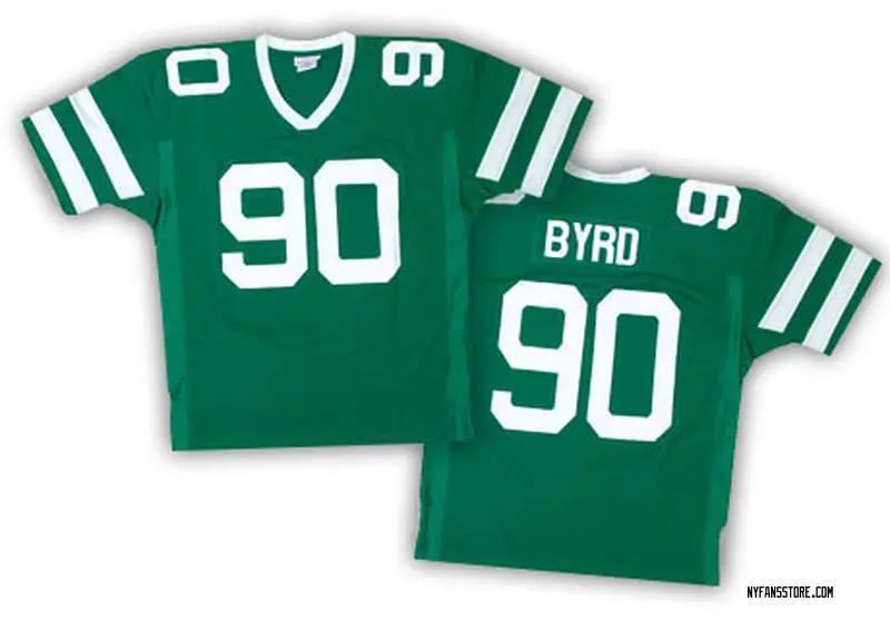 Men's Green Authentic Dennis Byrd New York Team Color Throwback Jersey